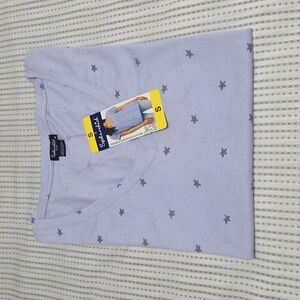 Splendid Women's Short Sleese V - Neck T- Shirt Puple